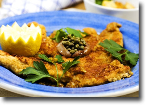 Wienerschnitzel i Humlehofs storlek